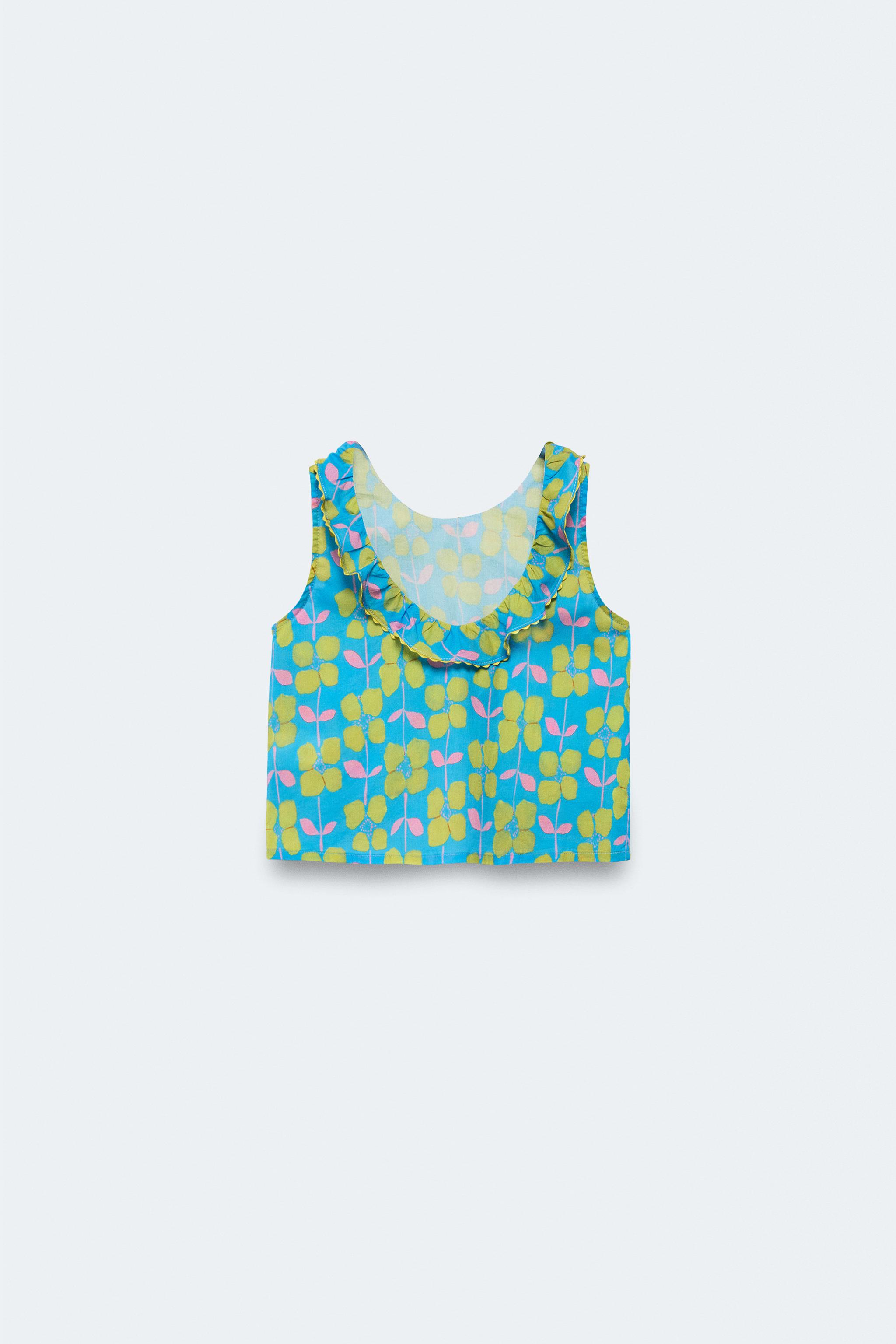 2-14 YEARS/ LIMITED EDITION FLORAL PRINT TOP